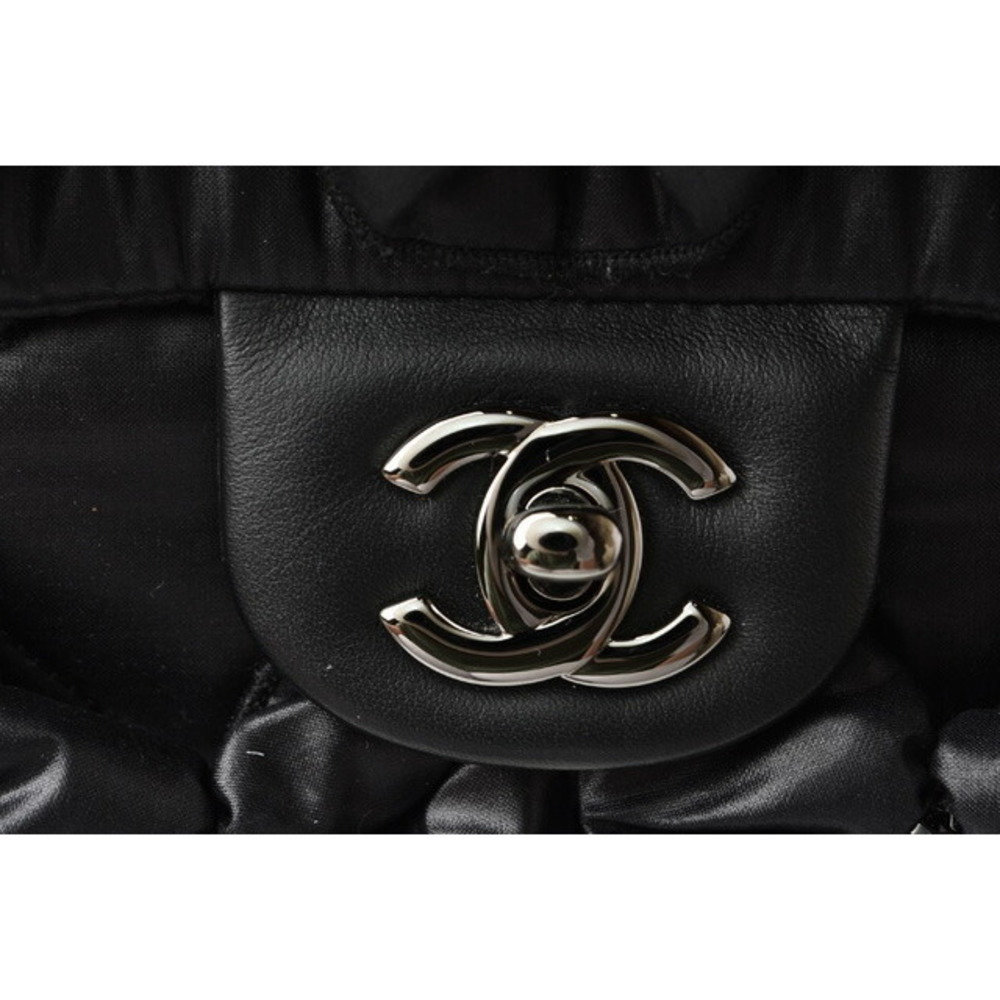 CHANEL Shoulder Bag Nylon Ribbon Black - Picture 8 of 14